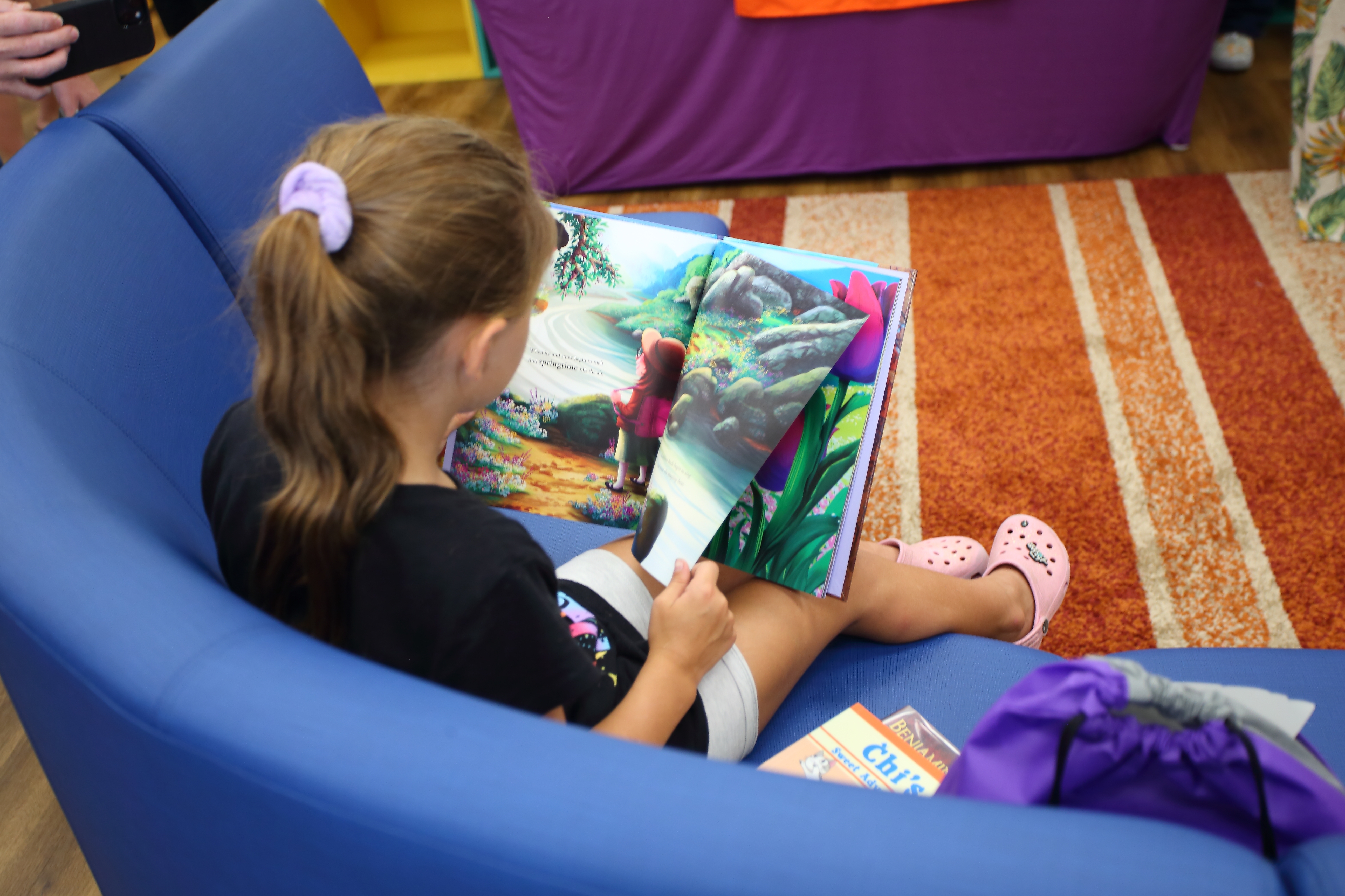 Fort worth public library kids story time Clifford library Opening