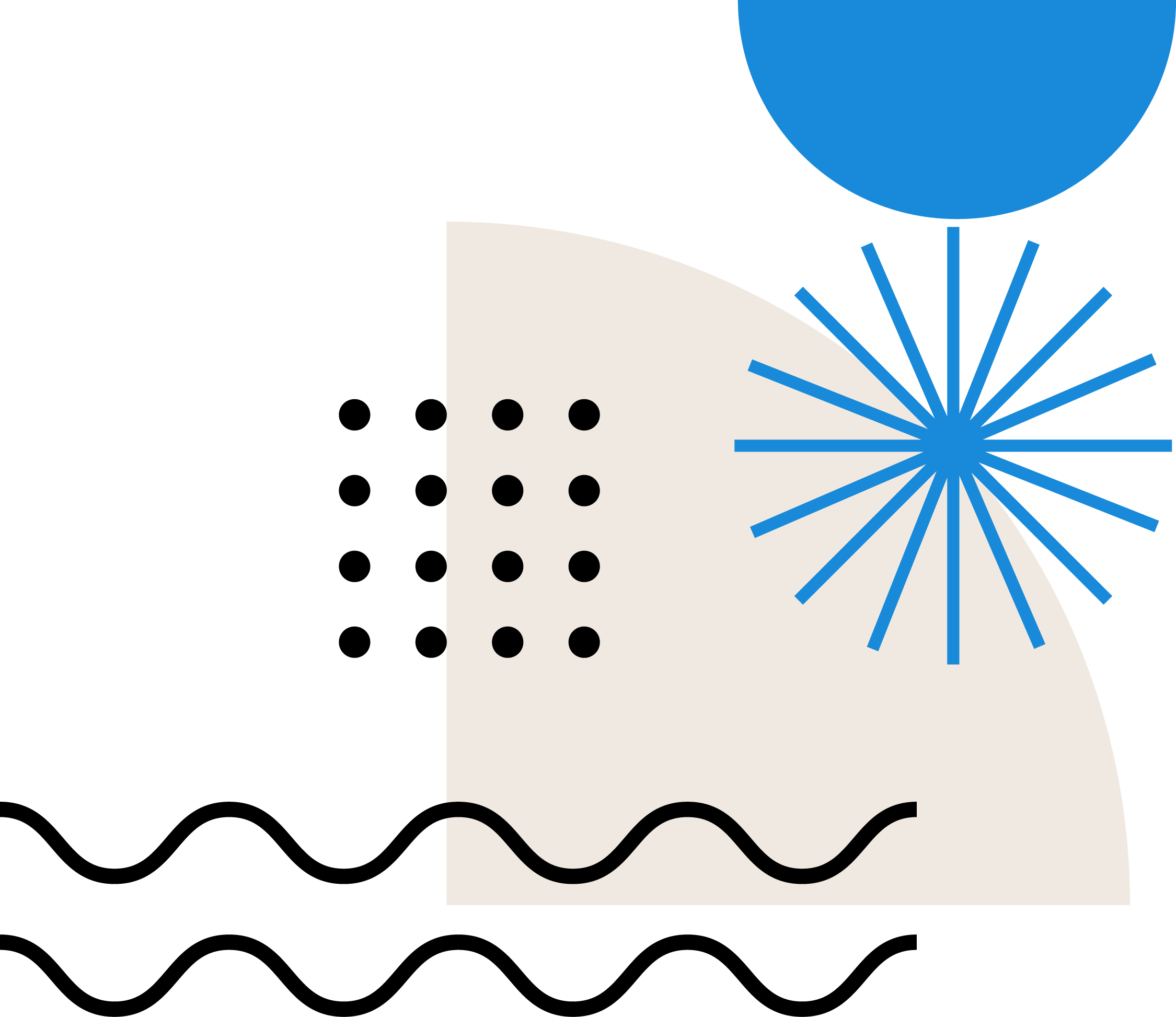 Shape Accents collage blueblackcream