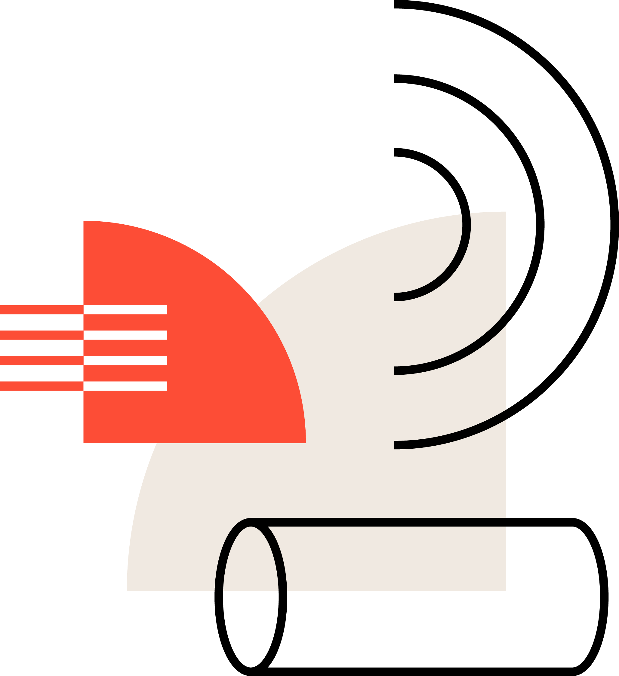 Shape Accents collage redblackcream